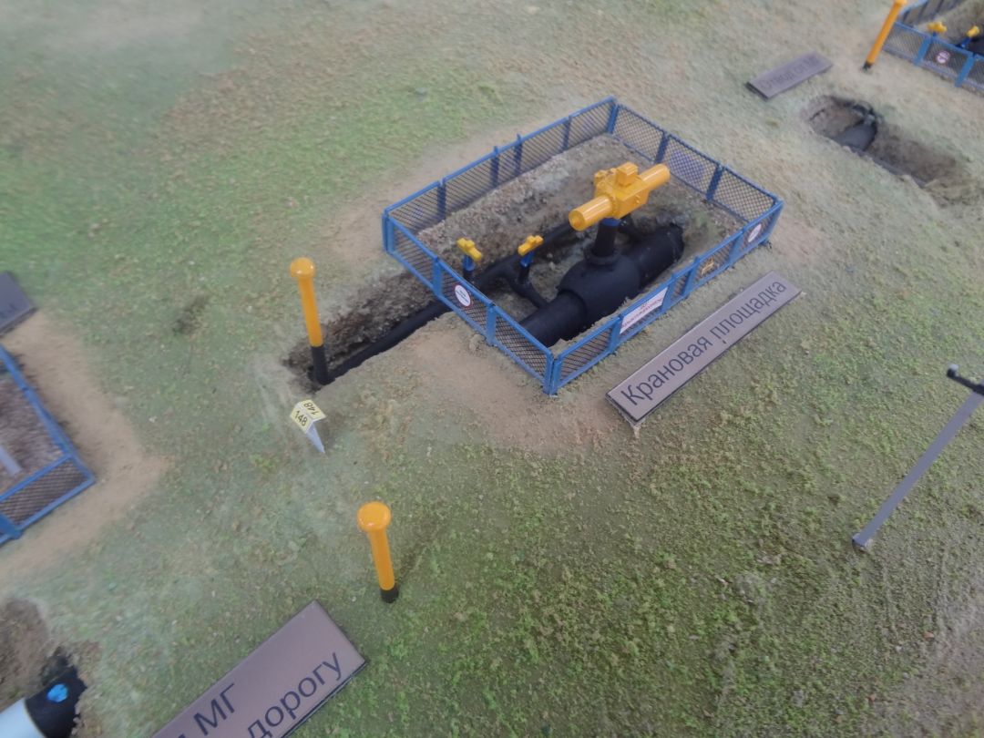 Макет линейной части газопровода