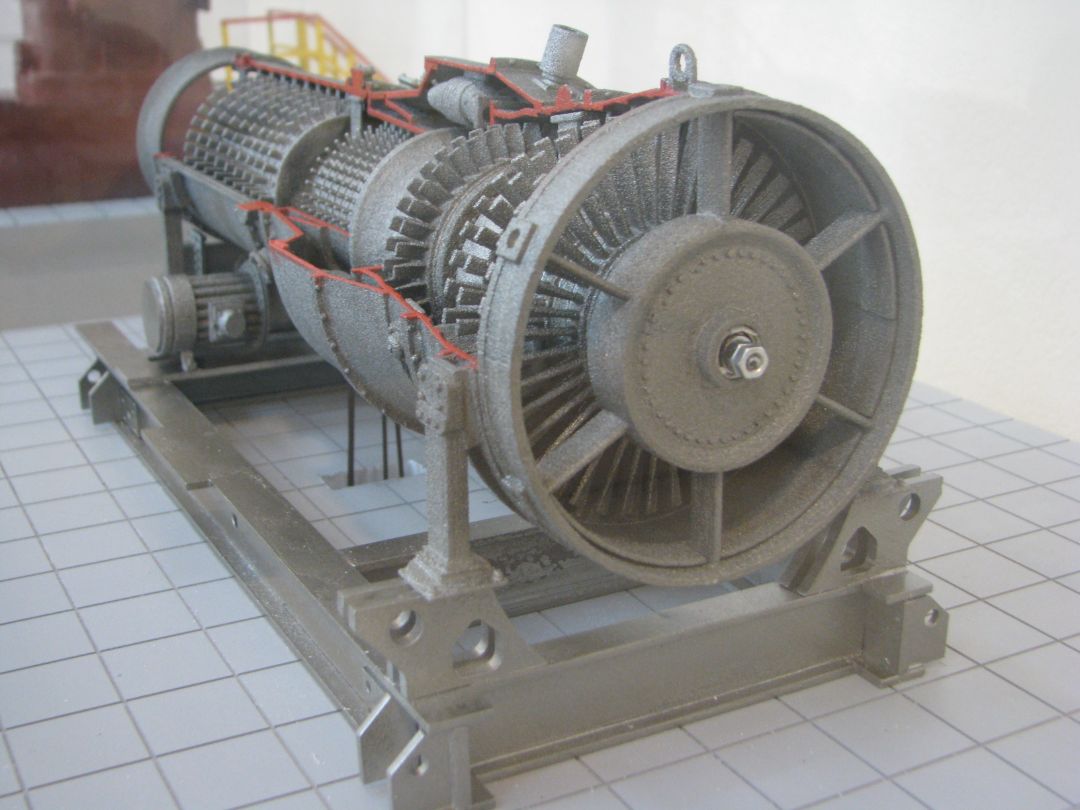 Макет газотурбинного двигателя ГПА