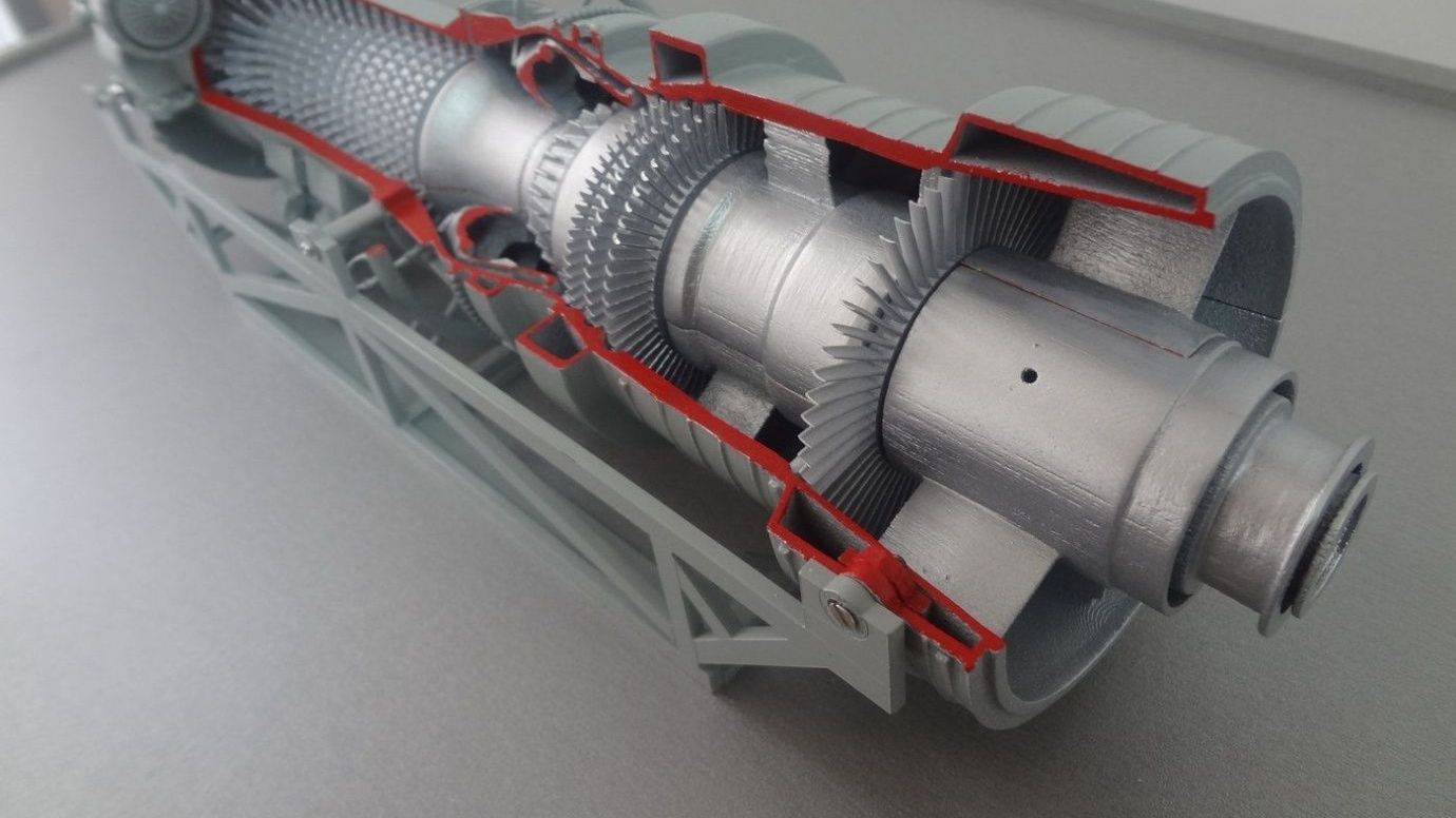 Макет реактивного двигателя