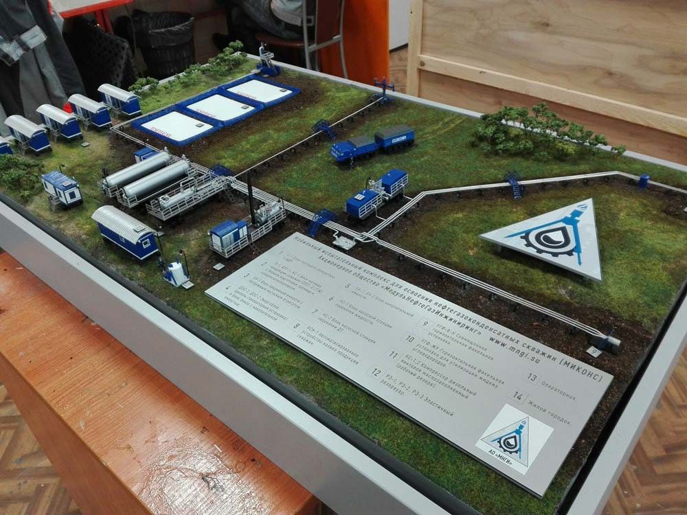 Макет катодной защиты магистрального газопровода