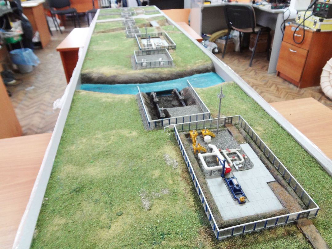 Макет линейной части нефтепровода