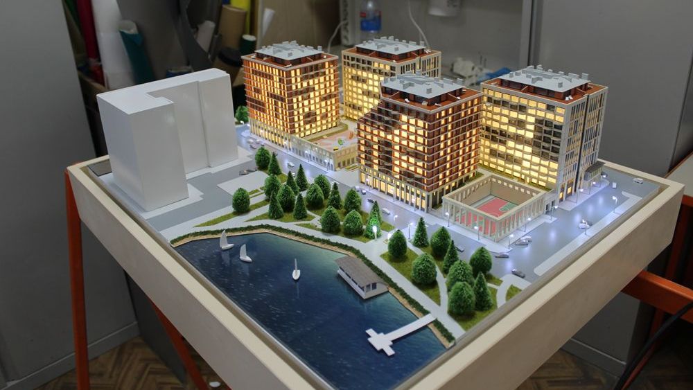 Макет жилого комплекса