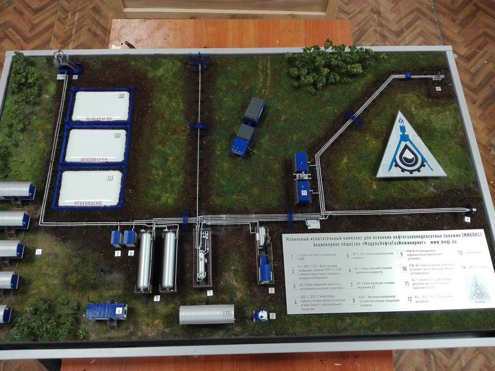 Макет катодной защиты газопровода