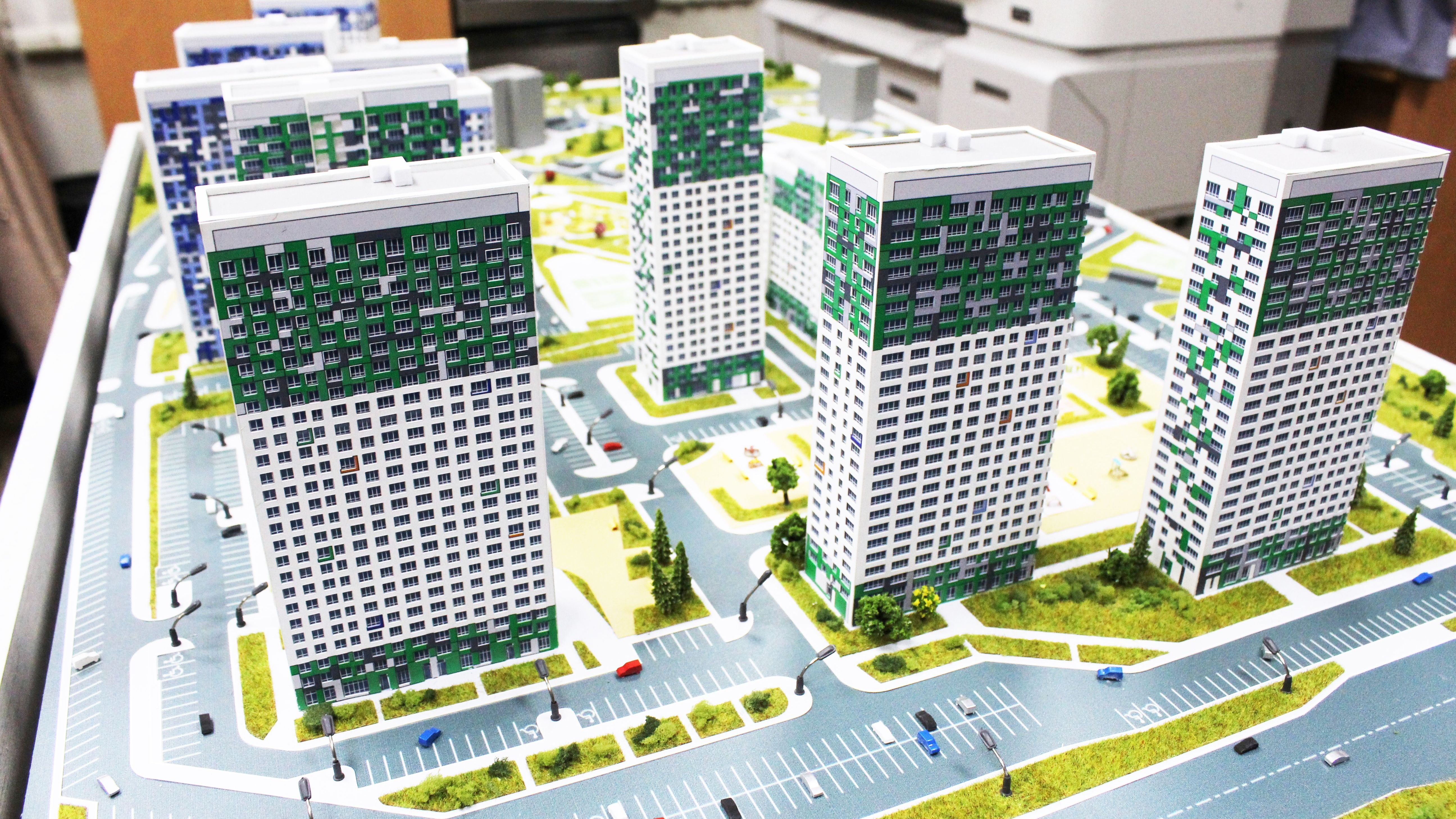 Макет жилого комплекса