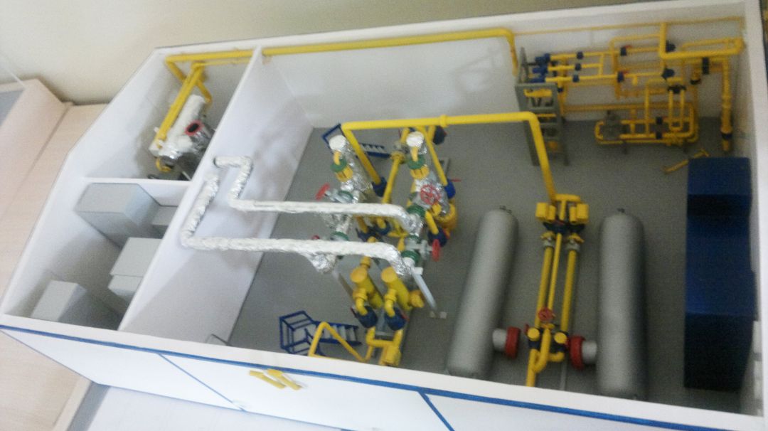 Макет установки охлаждения газа