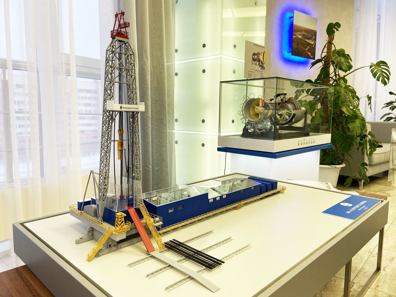 Макет линейной части магистрального газопровода