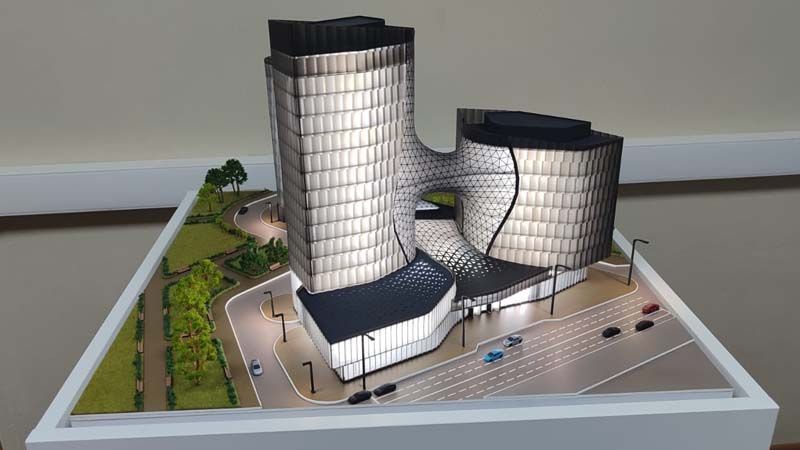 Макет жилого комплекса