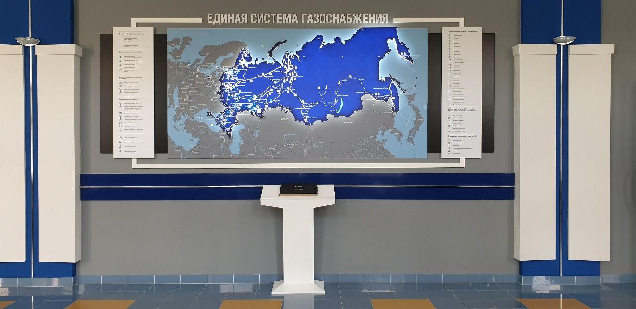 Интерактивный макет карта газотранспортной системы