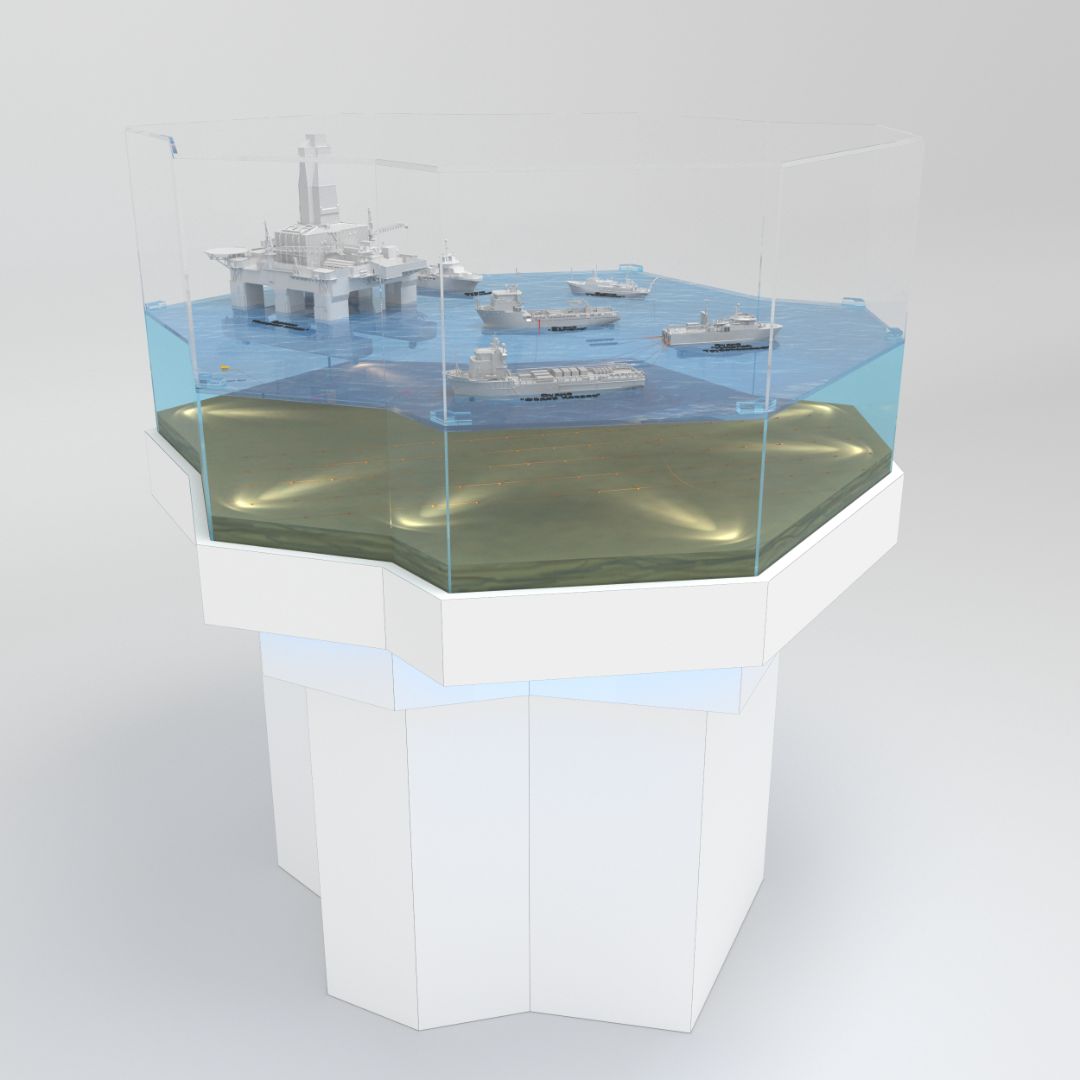 Макет подготовки нефти и газа