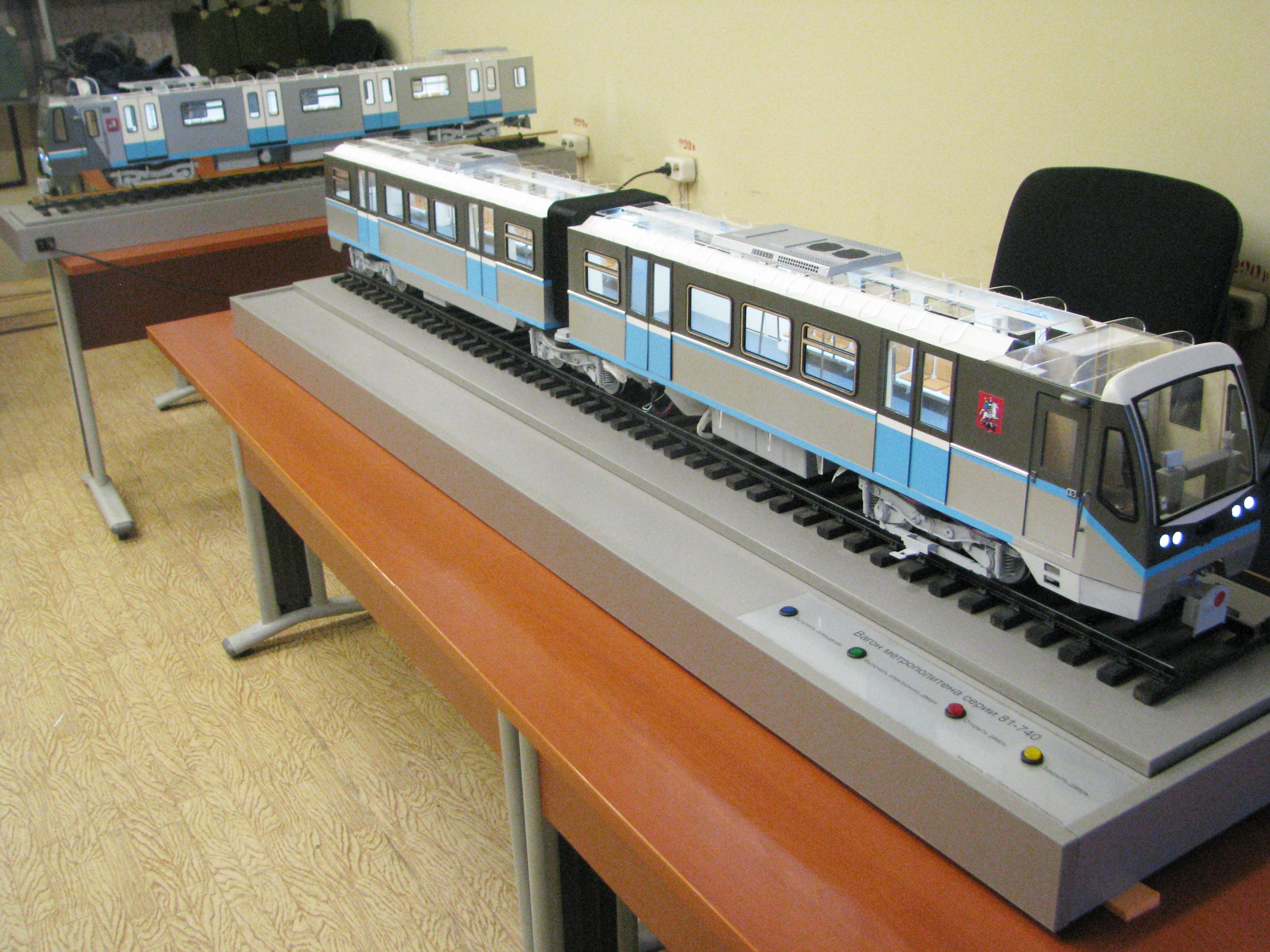 Макет вагона метро