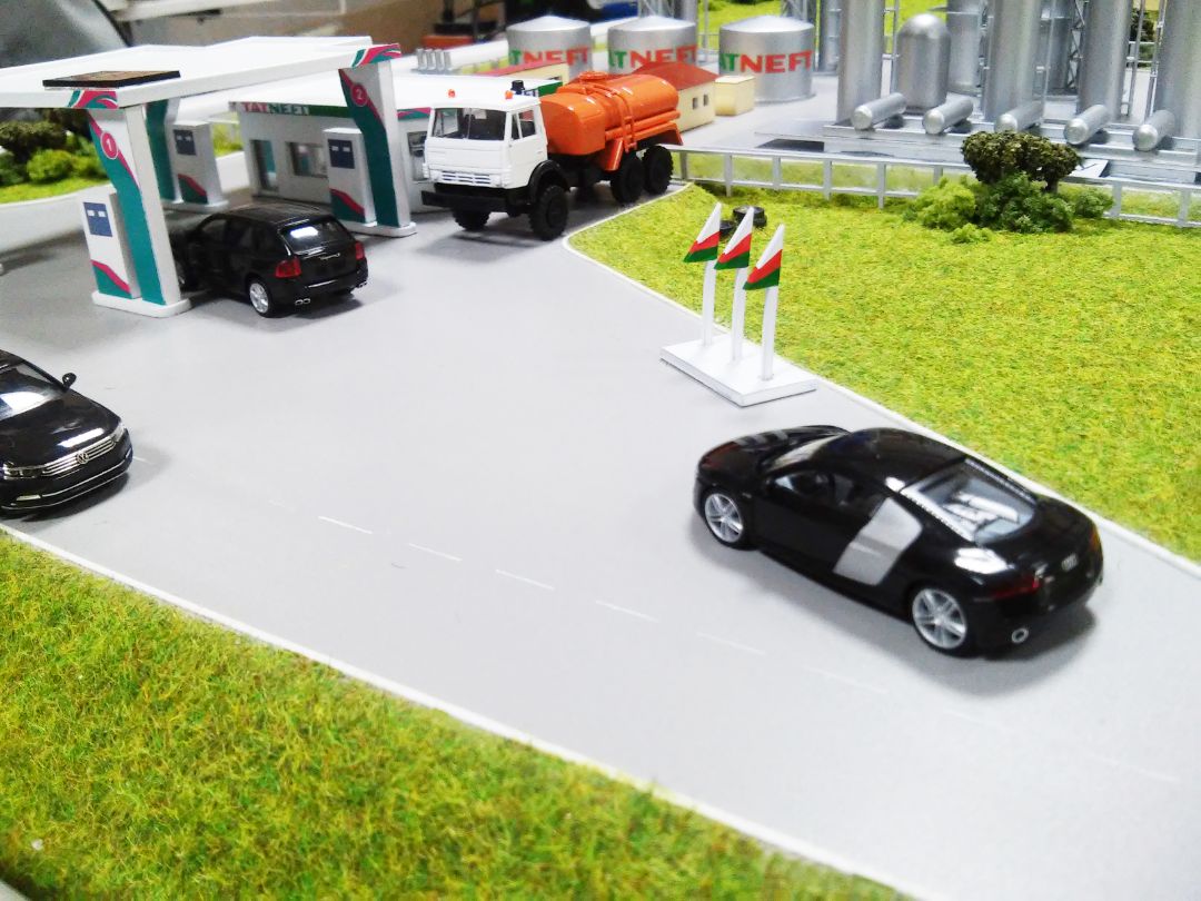 Макет подготовки нефти и газа