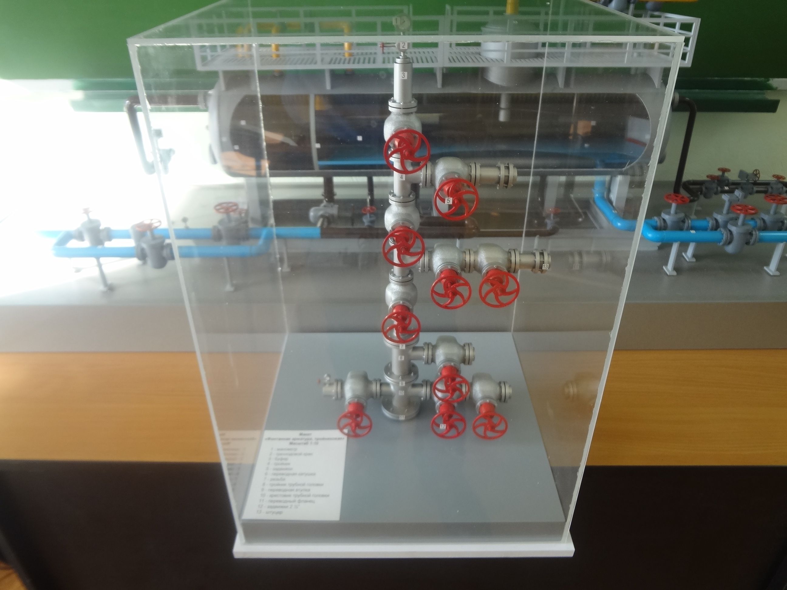 Макет нефтегазового оборудования