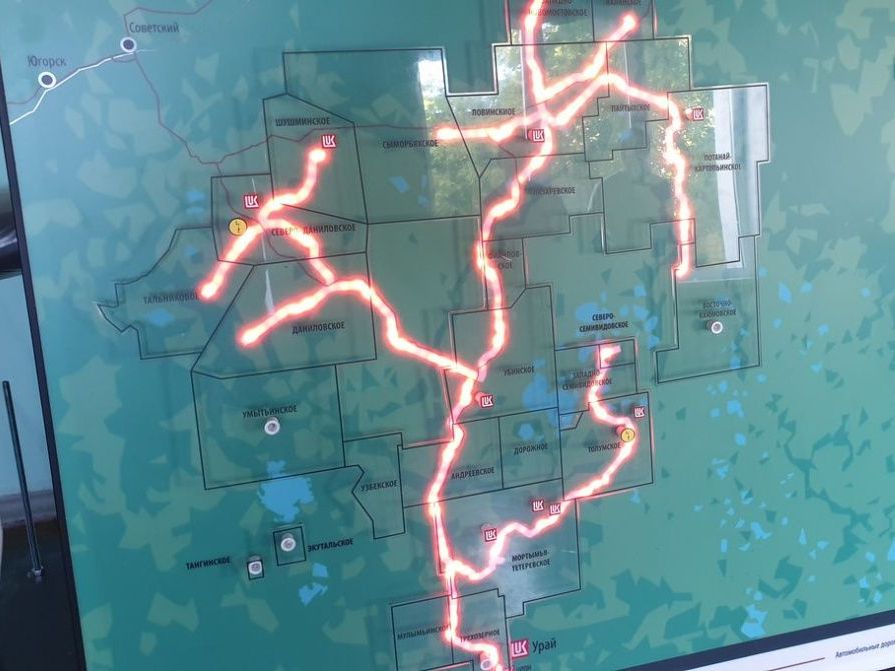 Макет карта интерактивная