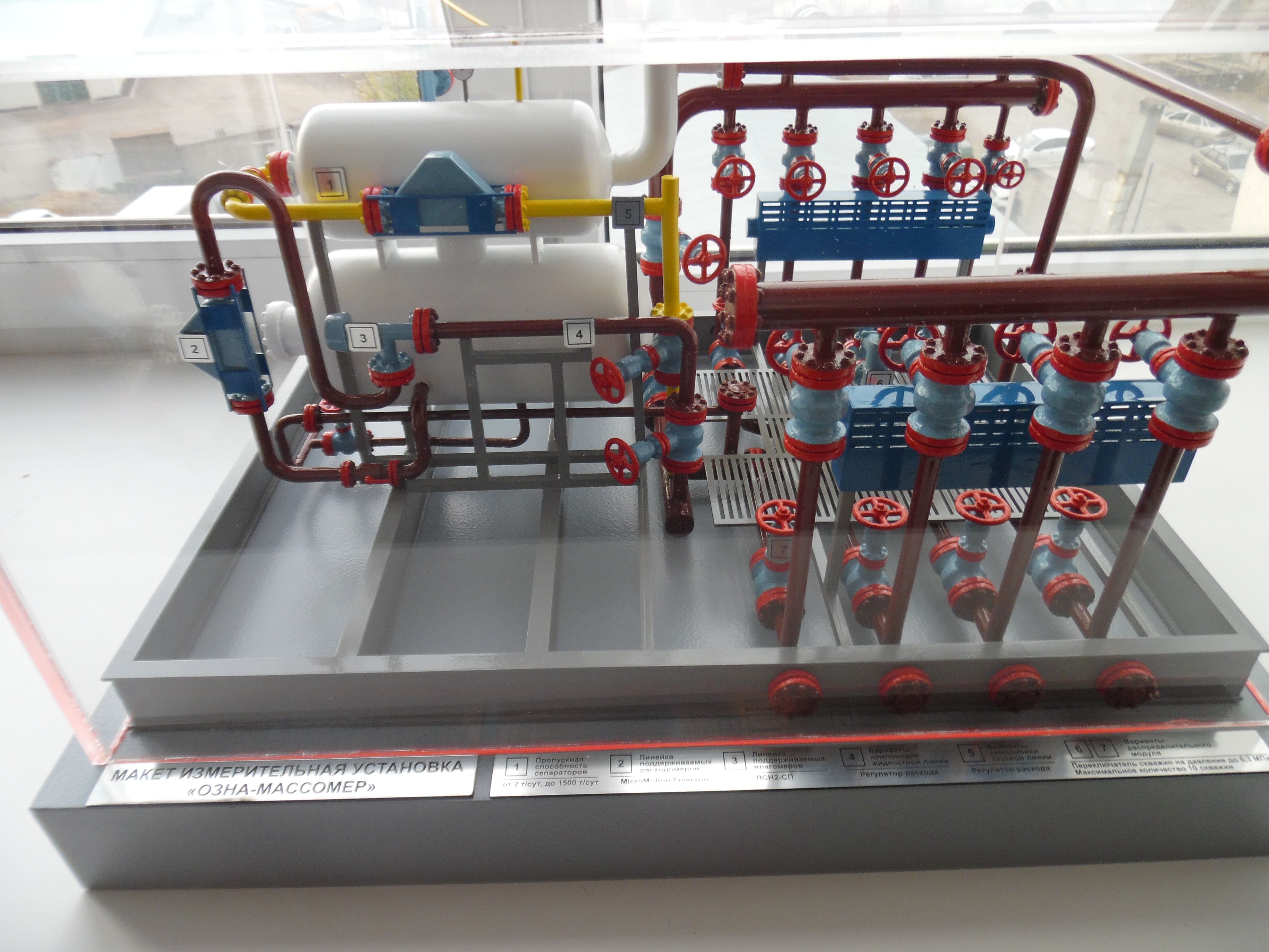 Макет нефтегазового оборудования