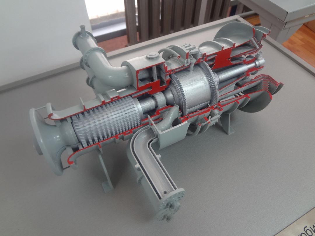 Макет газотурбинного двигателя ГПА