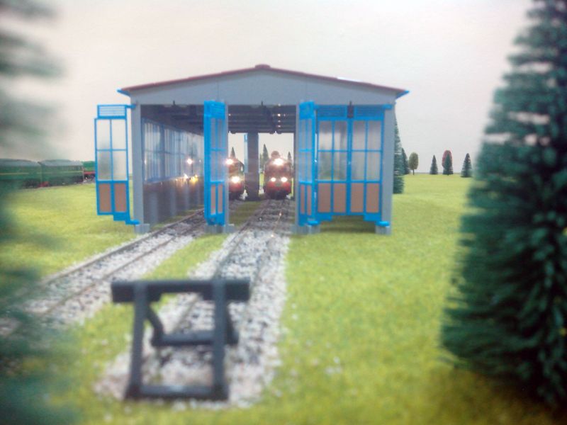 Макет ЖД станции