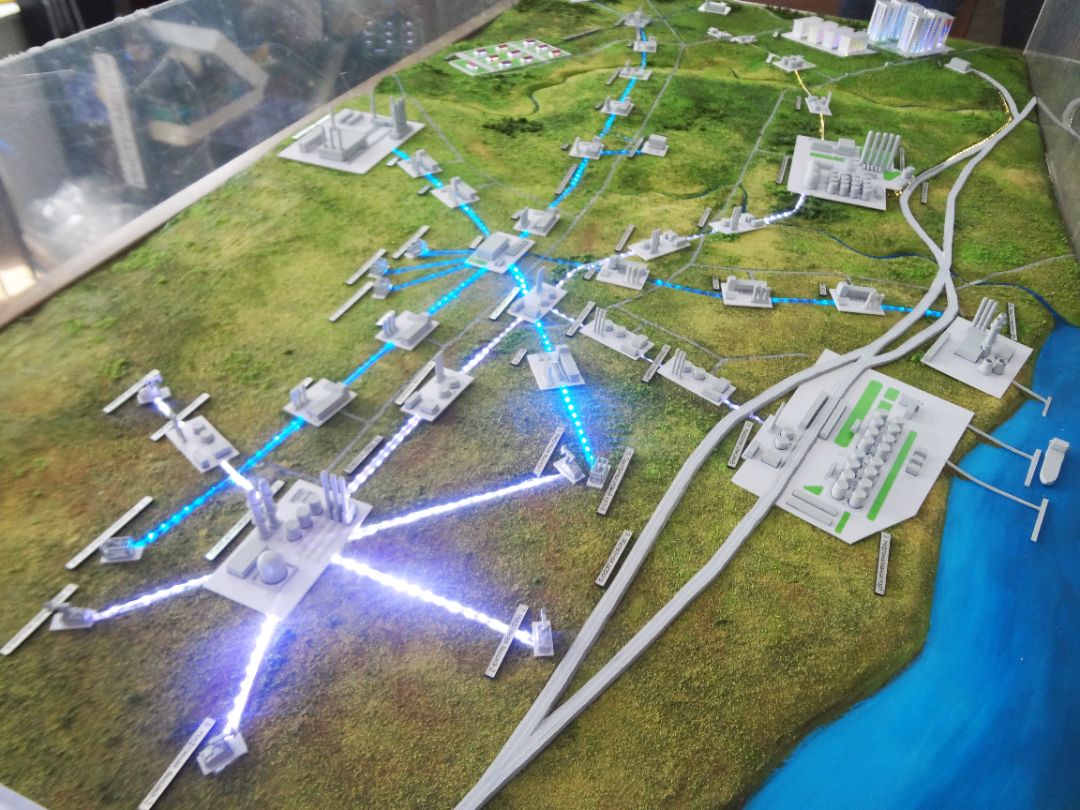 Макет подготовки нефти и газа