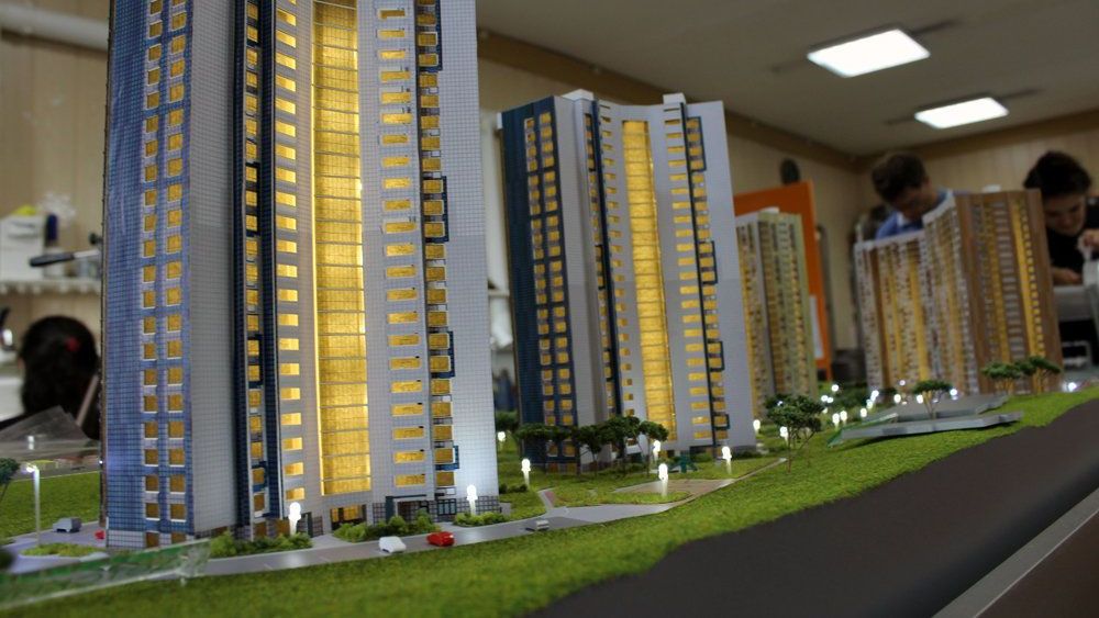 Макет жилого комплекса