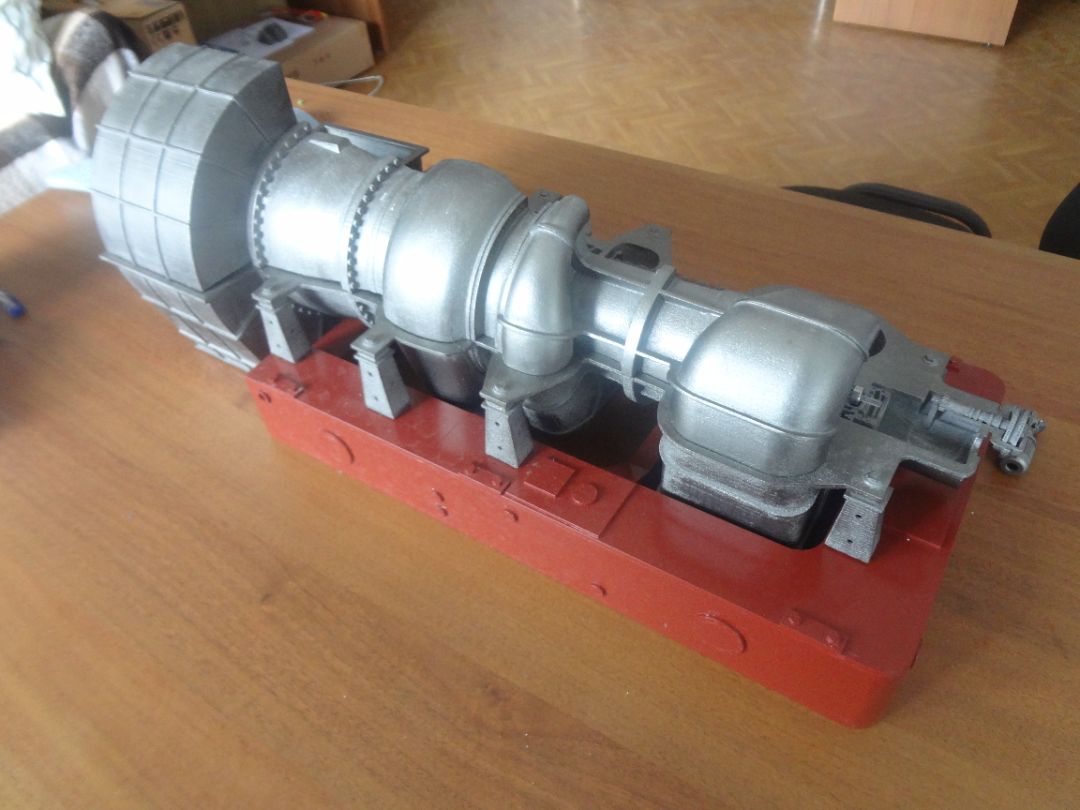 Макет газотурбинного двигателя ГПА