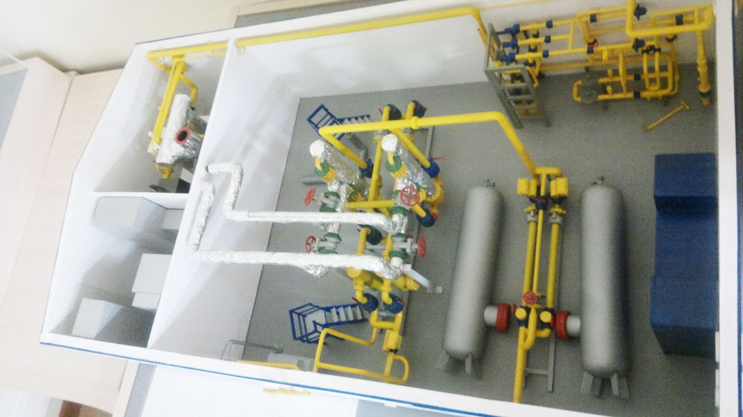 Макет установки охлаждения газа