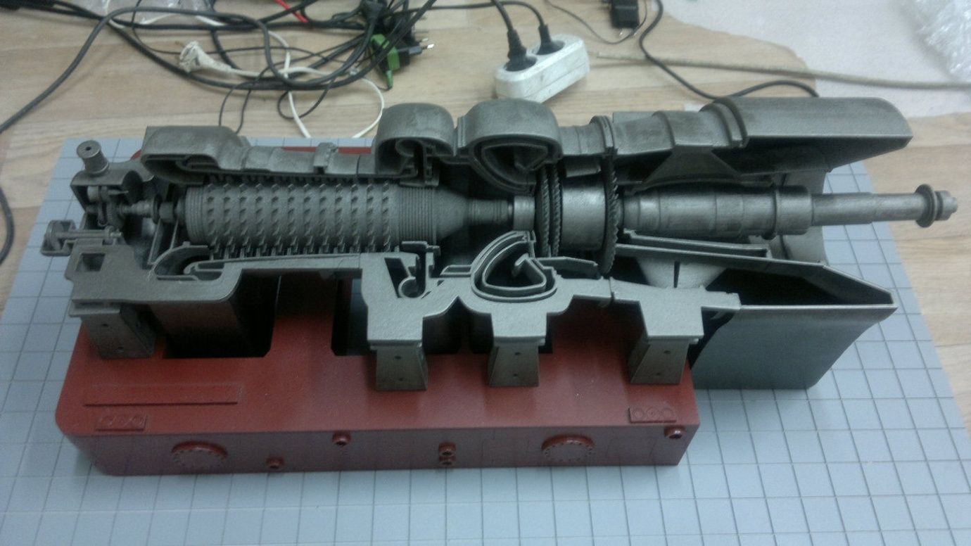 Макет реактивного двигателя