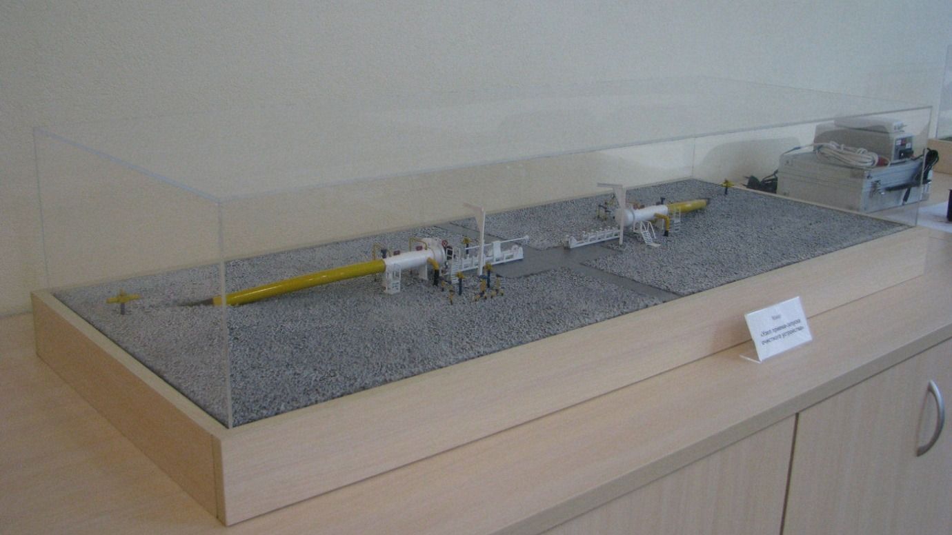 Макет узла приема запуска