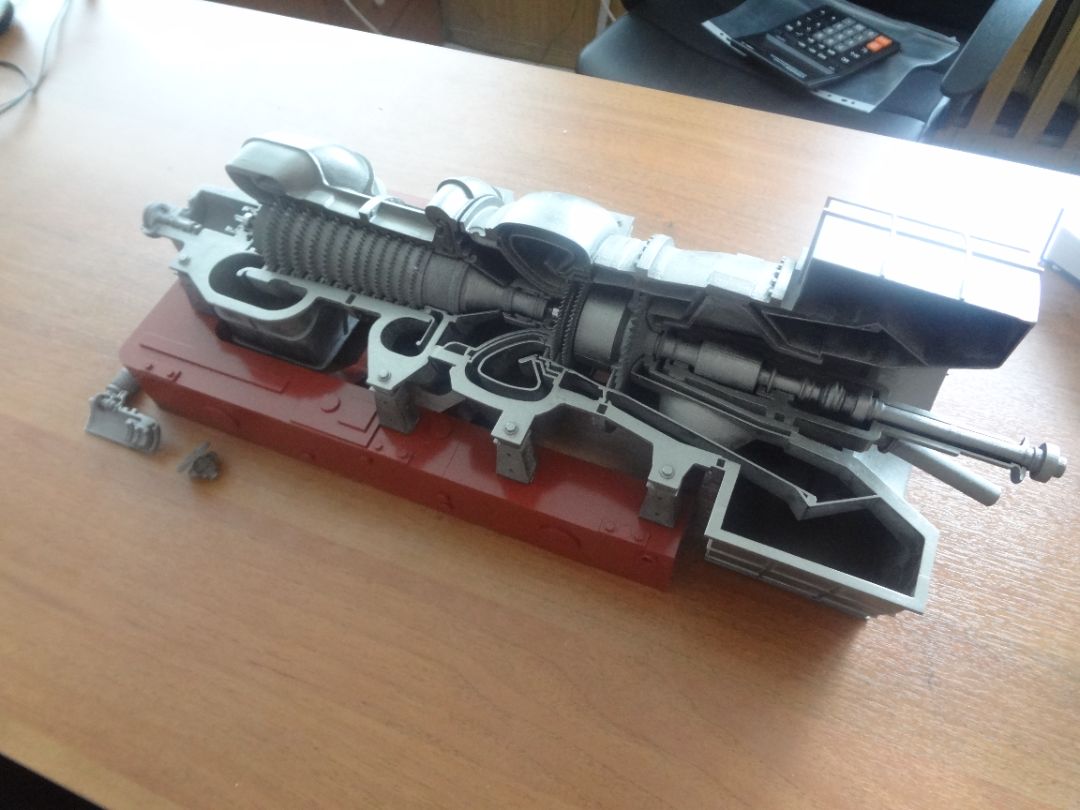 Макет газотурбинного двигателя ГПА