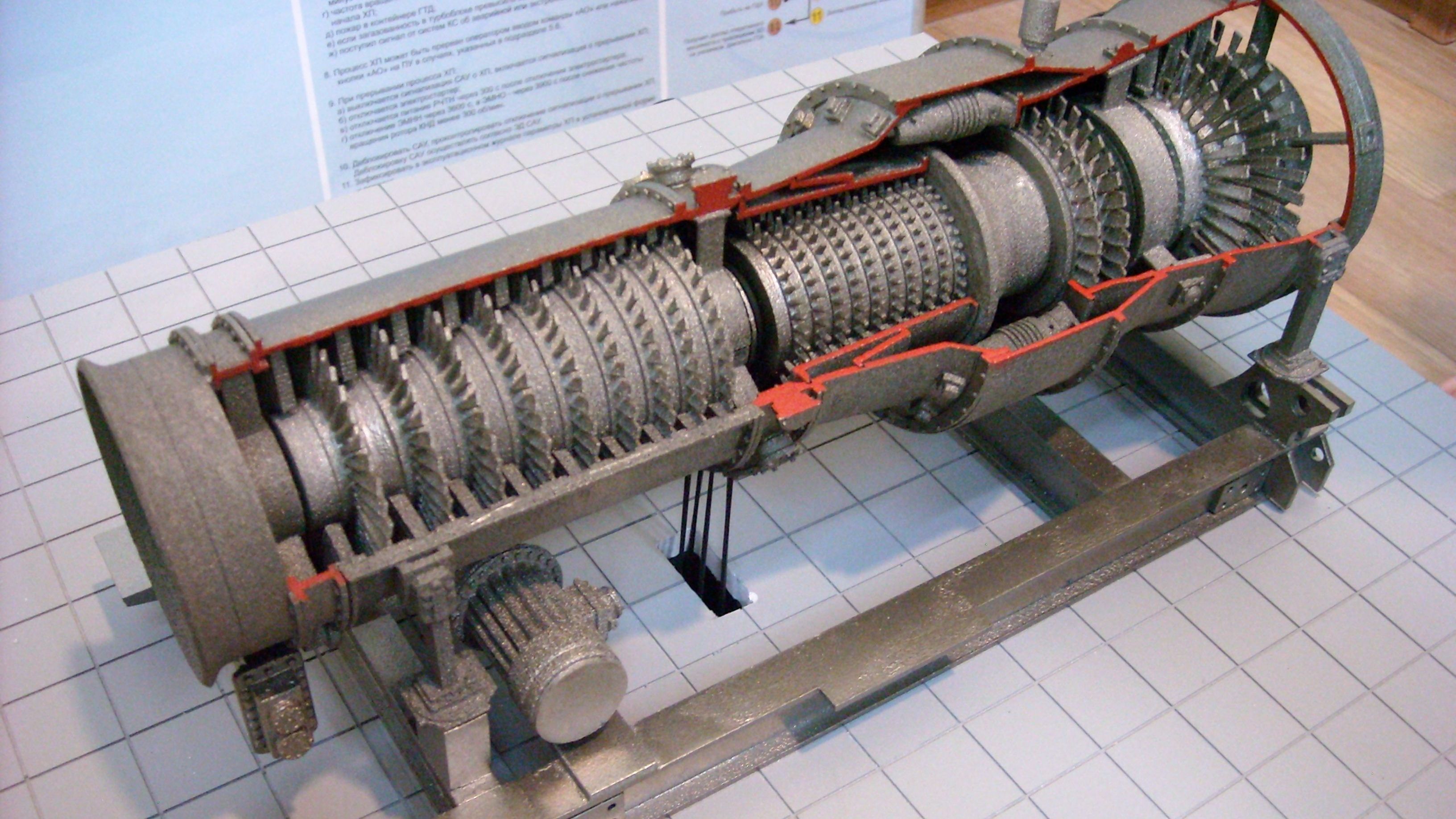 Макет двигателя ГПА