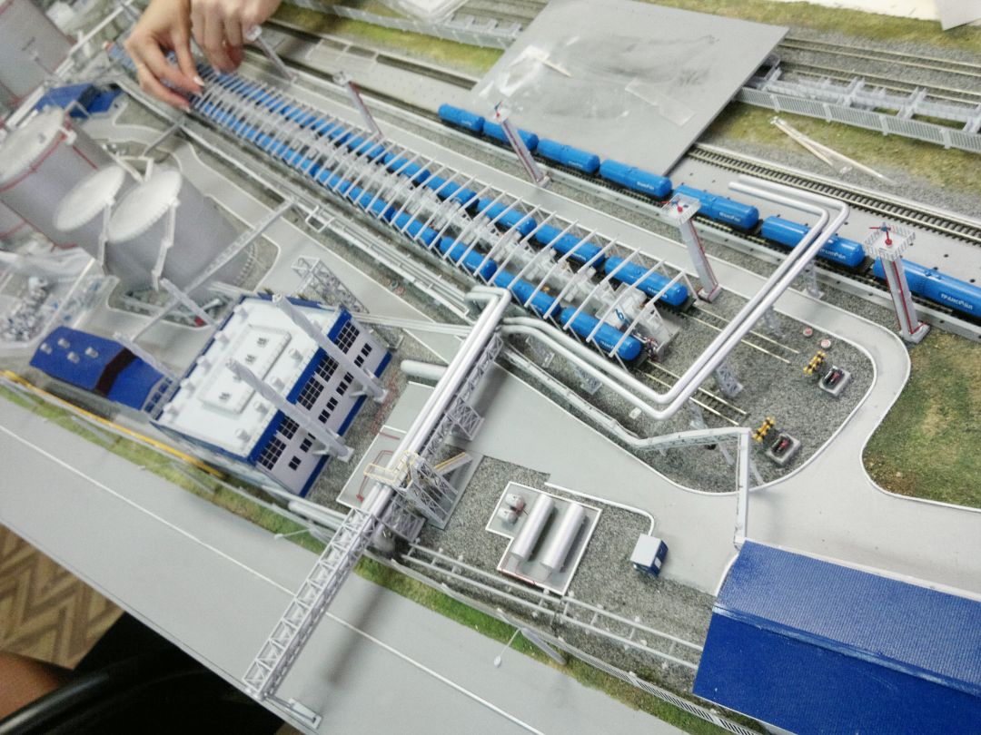 Макет ЖД станции