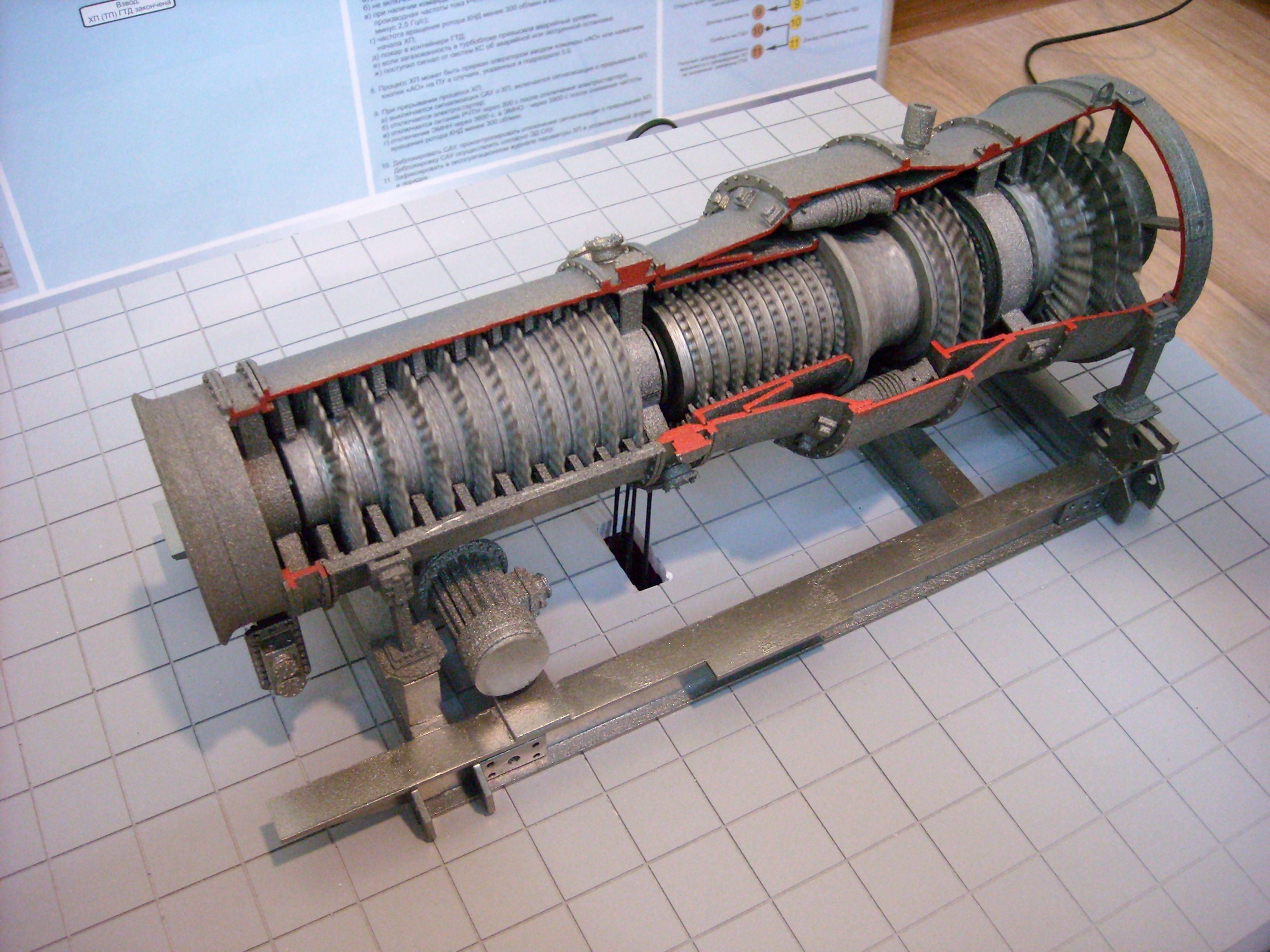 Макет обвязки нагнетателя