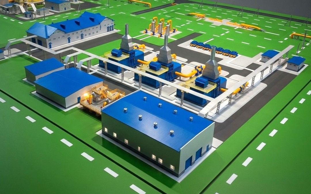 Макет нефтегазового оборудования
