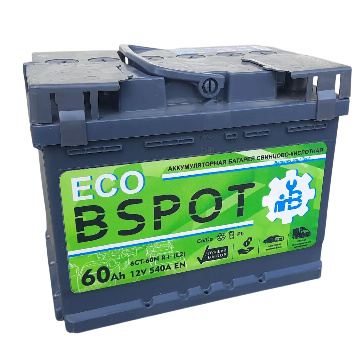 ECO BSpot - это стандартная батарея размера DIN 60R (60Ah, Обратная полярность, Европейские клеммы, Высота 190 мм). Она подходит для многих популярных европейских и некоторых корейских/азиатских автомобилей B и C класса с бензиновыми двигателями 1.4-1.6 л, НО только если в вашей конкретной машине аккумуляторный отсек рассчитан на такую высоту и требуется именно обратная полярность. 