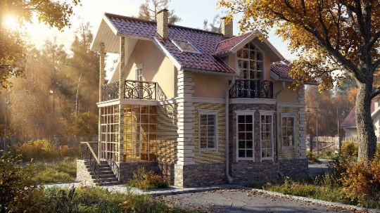 КОНСУЛ - 3Д рендер коттеджа