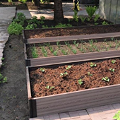 Высокие грядки из ДПК с 3D