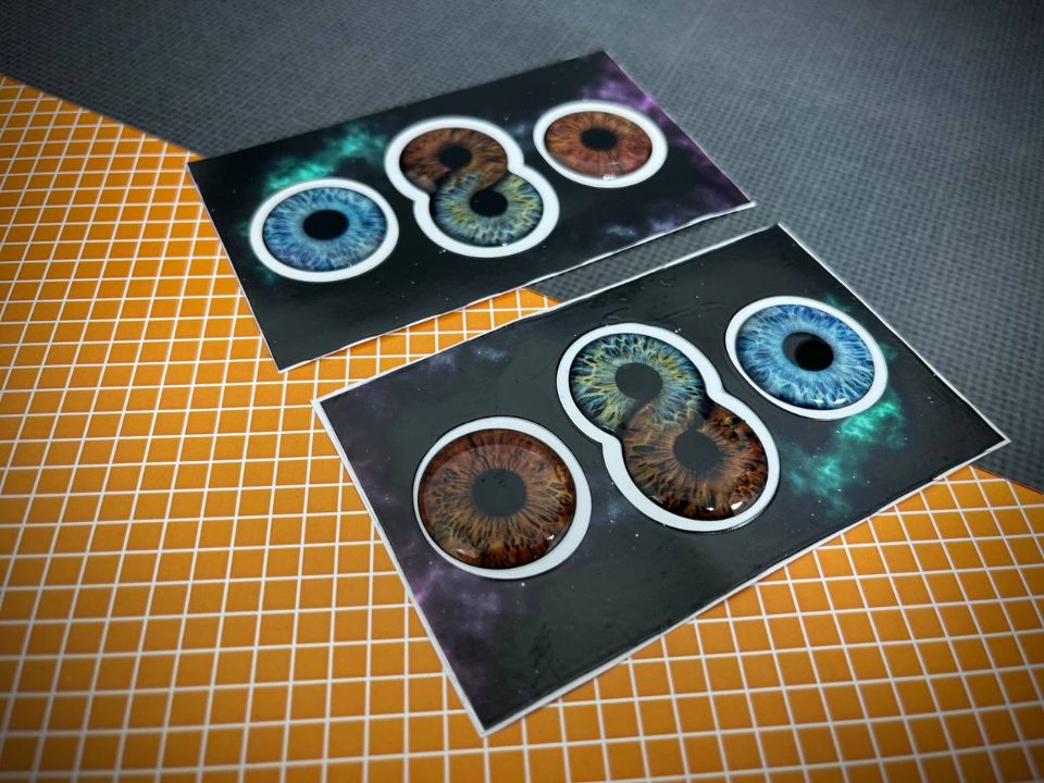 3d стикер со смолой