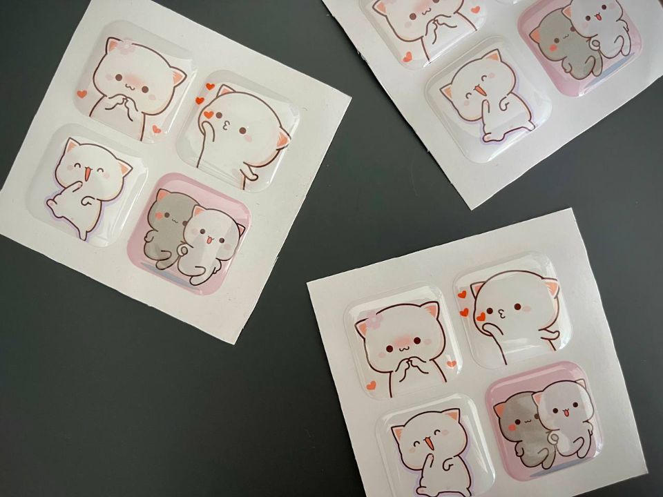 3d стикер со смолой