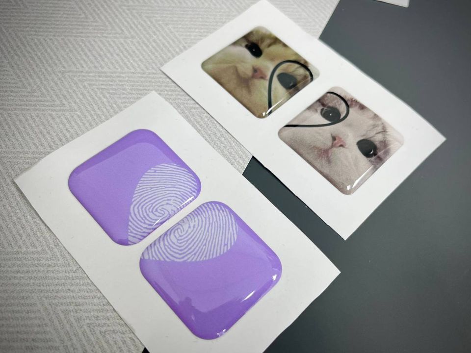 3d стикер со смолой