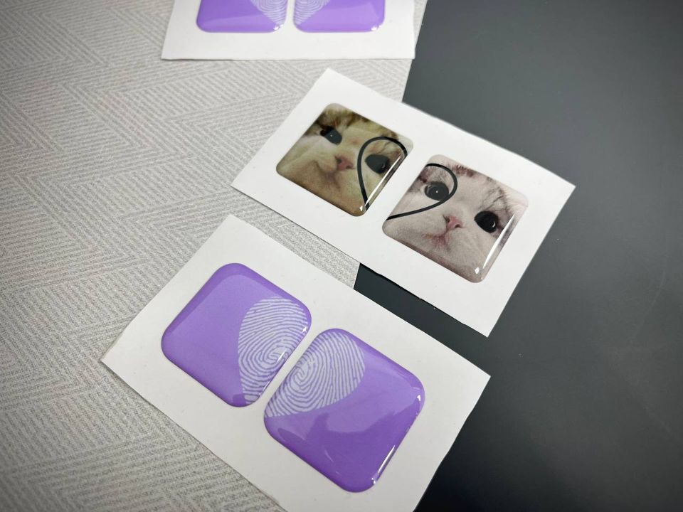 3d стикер со смолой