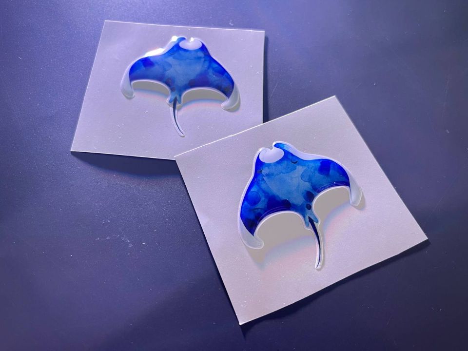 3d стикер со смолой