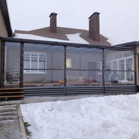 Террасы и веранды из мягких окон