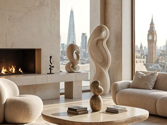 то такое биоморфный/биофильный дизайн? - Направление в дизайне интерьера, где каждая деталь буквально дышит жизнью! - Стиль, в котором формы и материалы напрямую вдохновлены природой. - Круглые линии, натуральные материалы, мягкие цвета дают пространство для жизни и вдохновения даже в самом центре города. Где: Современная квартира в Лондоне, Великобритания