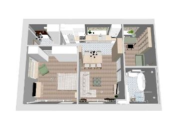 перепланировка квартиры план гагаринская 68 м2 после 3dplanirovka перепланировка 3d