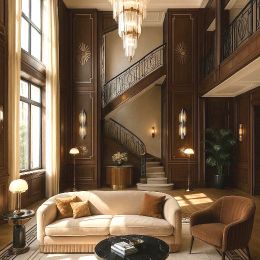 дизайн интерьера гостиной ар-деко 3dplanirovka перепланировка3d