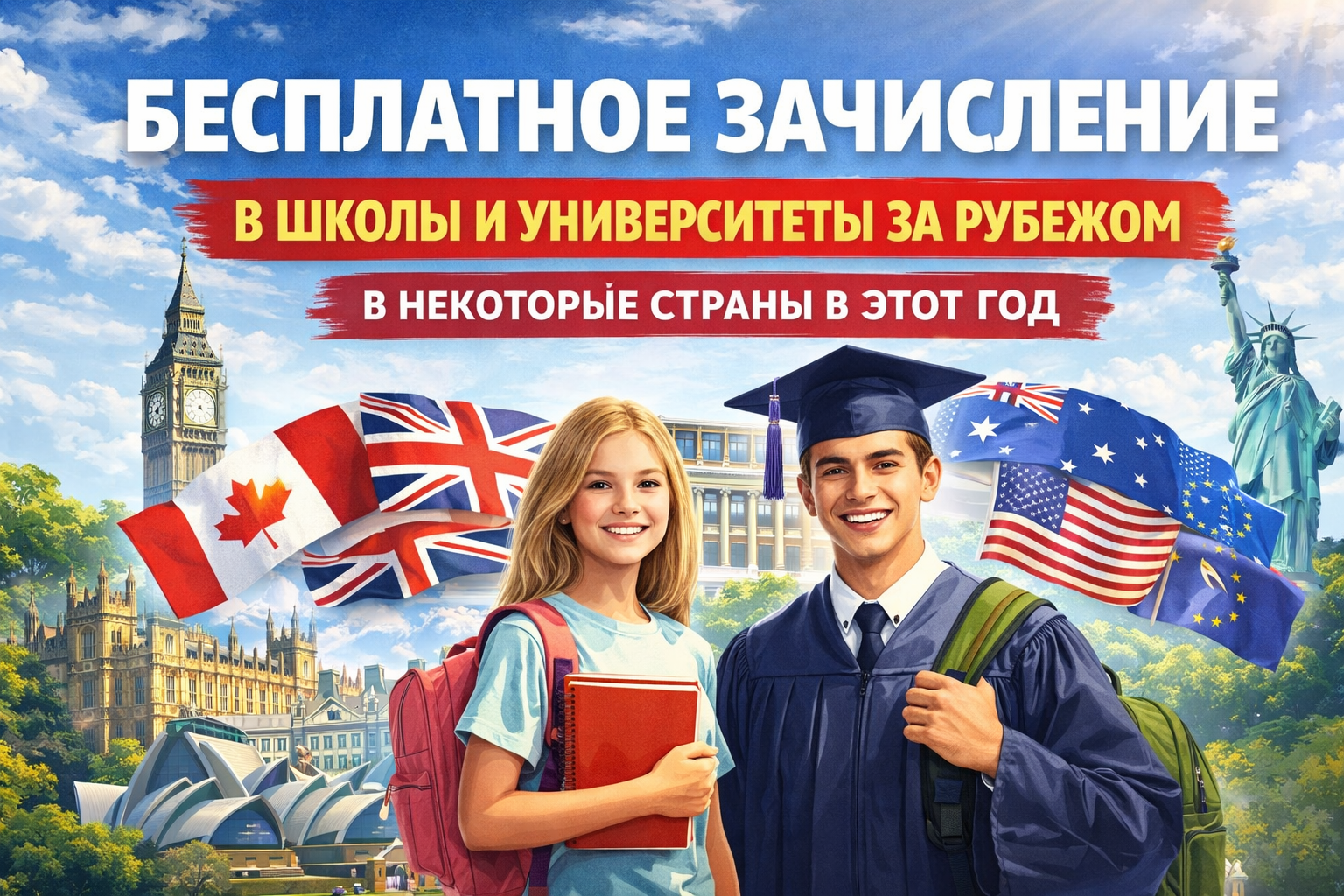 Бесплатное зачисление в зарубежные школы и университеты: 100% скидка на услуги AcademConsult и поступление