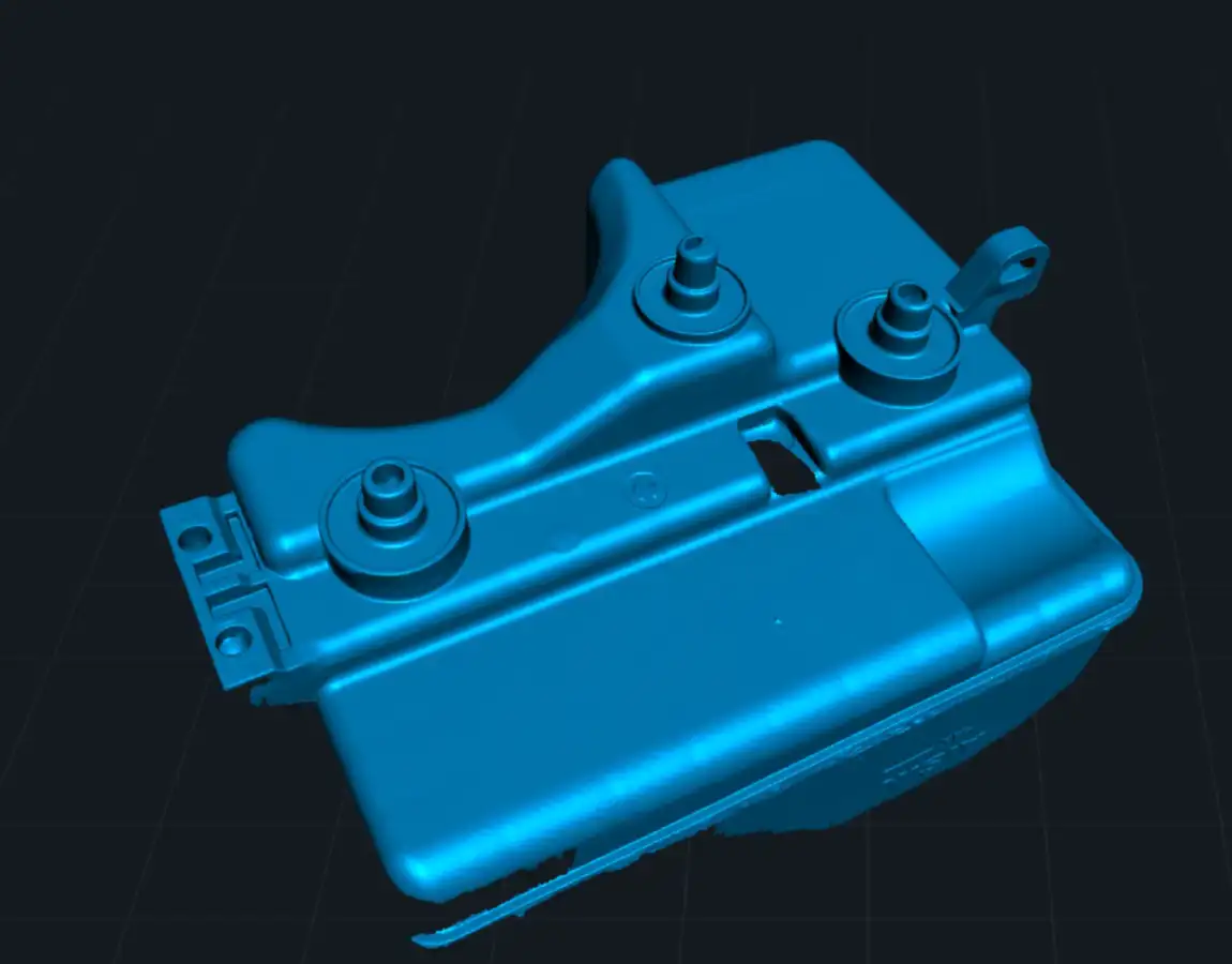 Цифровая 3D-модель детали, подготовленная к производству после сканирования