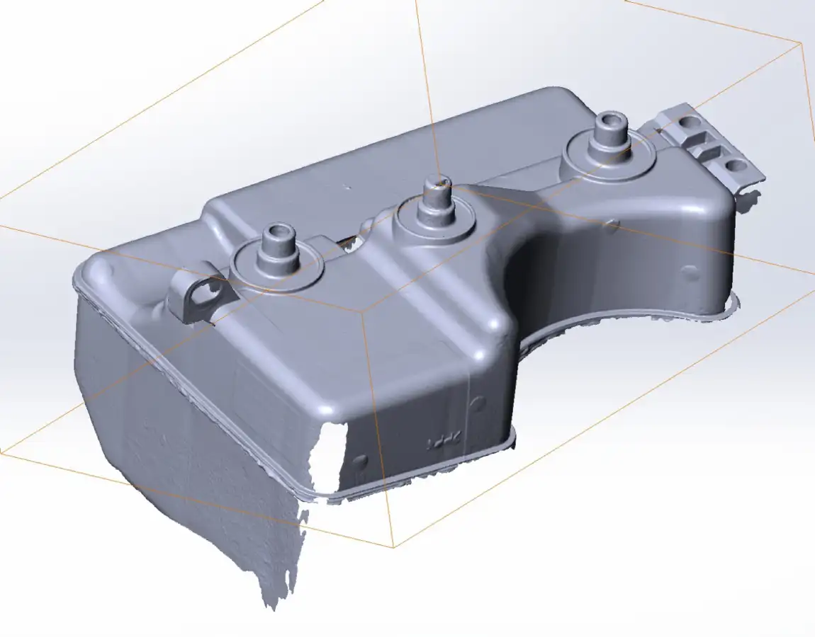 Исходная 3D-сетка после сканирования до обработки