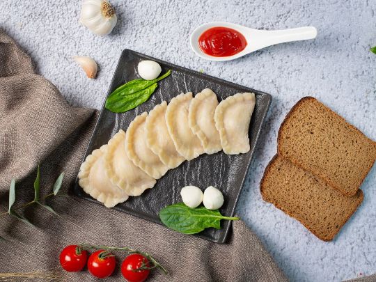 Вареники с сыром MOZZARELLA и шпинатом