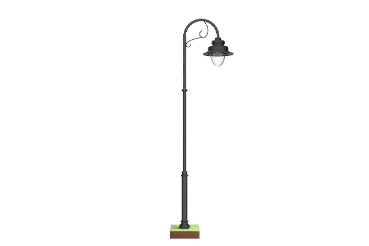 Фонарь 01А метра 108-76 с кронштейном К-А-1, LED Park 7, 30 Вт