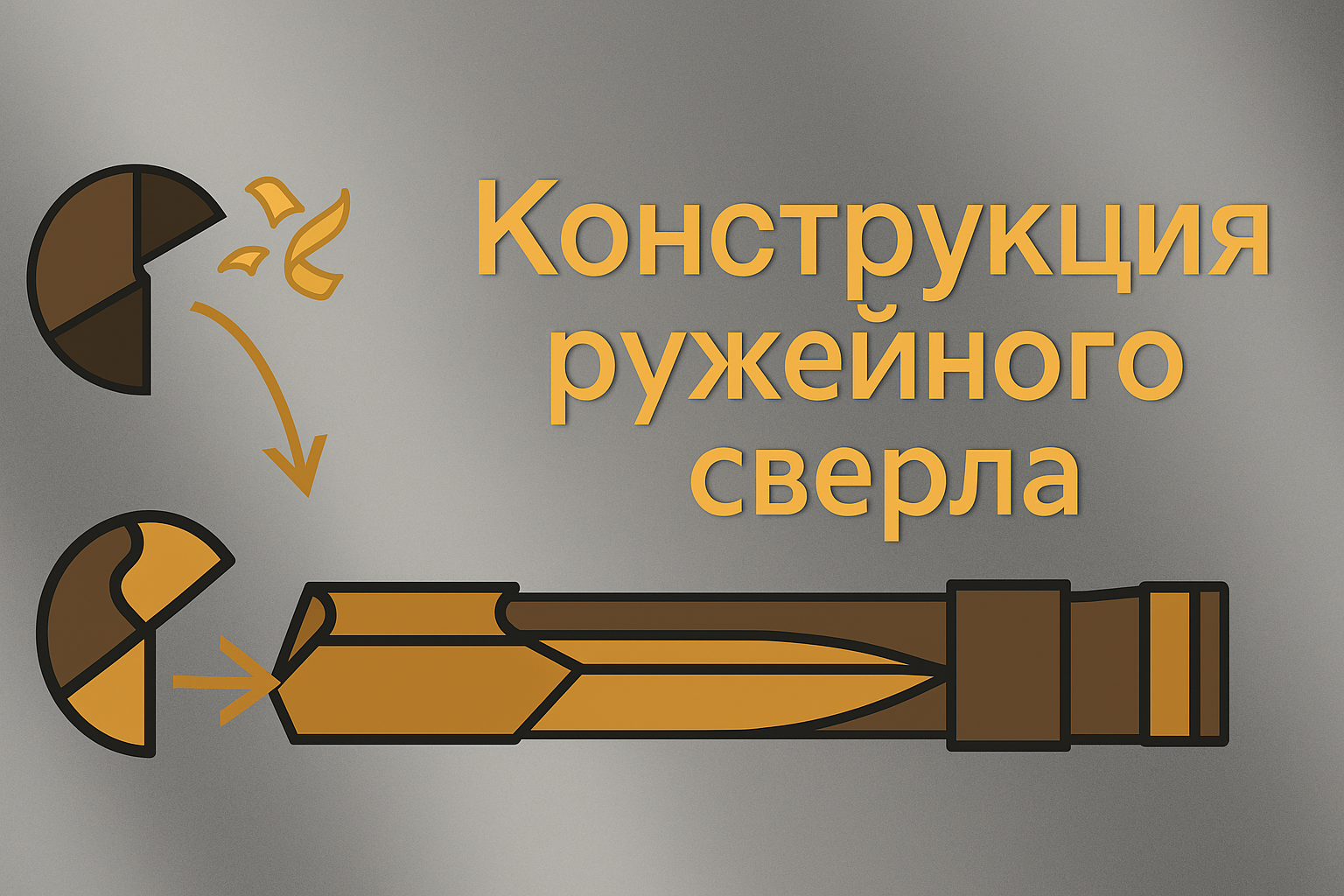 Конструкция ружейного сверла