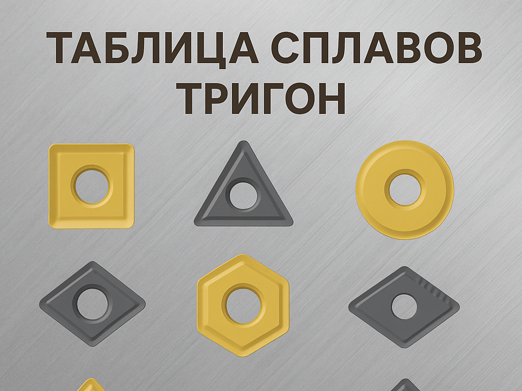Таблица сплавов Тригон